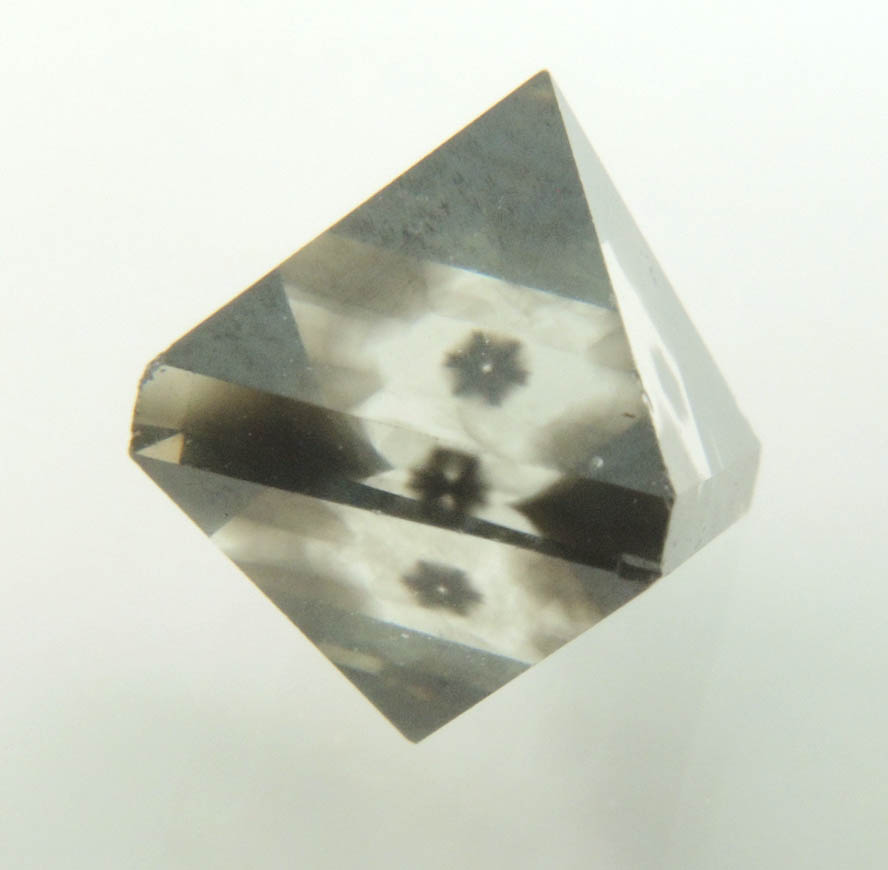 Diamond (4.95 carat sector-zoned octahedral brown polished diamond) from Murowa Mine, Mazvihwa, Zimbabwe