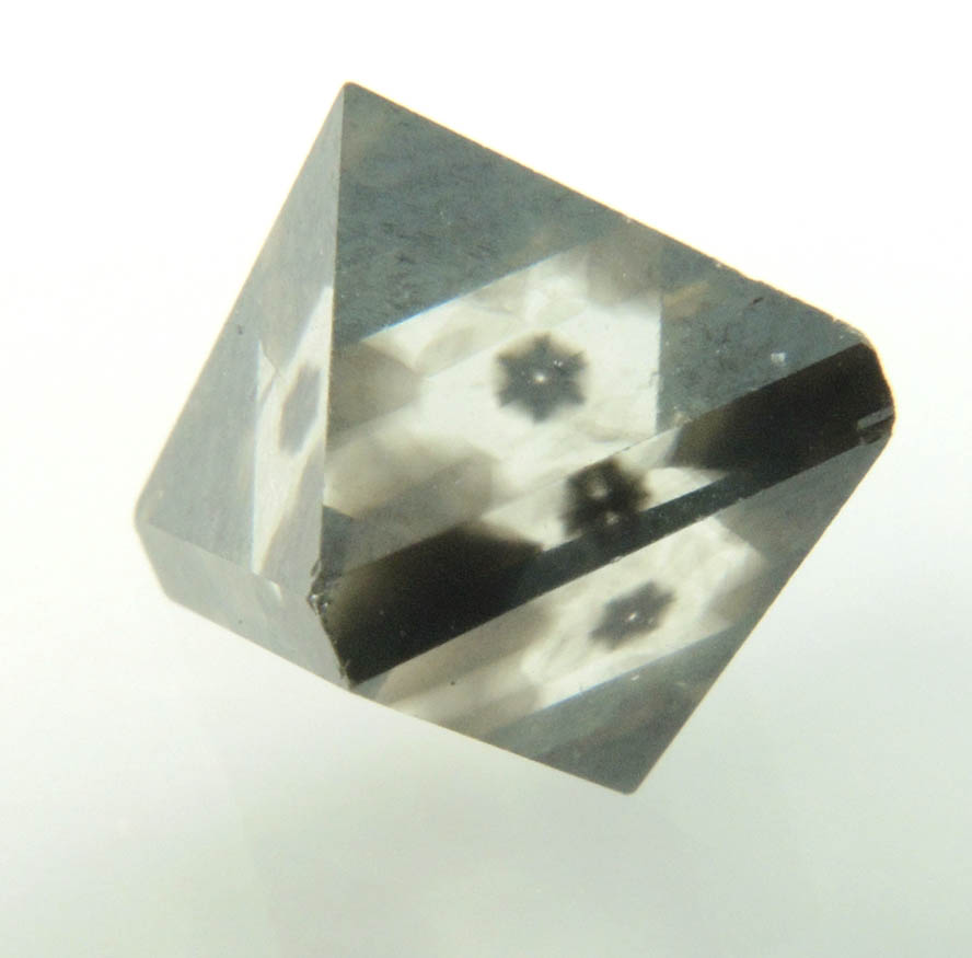 Diamond (4.95 carat sector-zoned octahedral brown polished diamond) from Murowa Mine, Mazvihwa, Zimbabwe