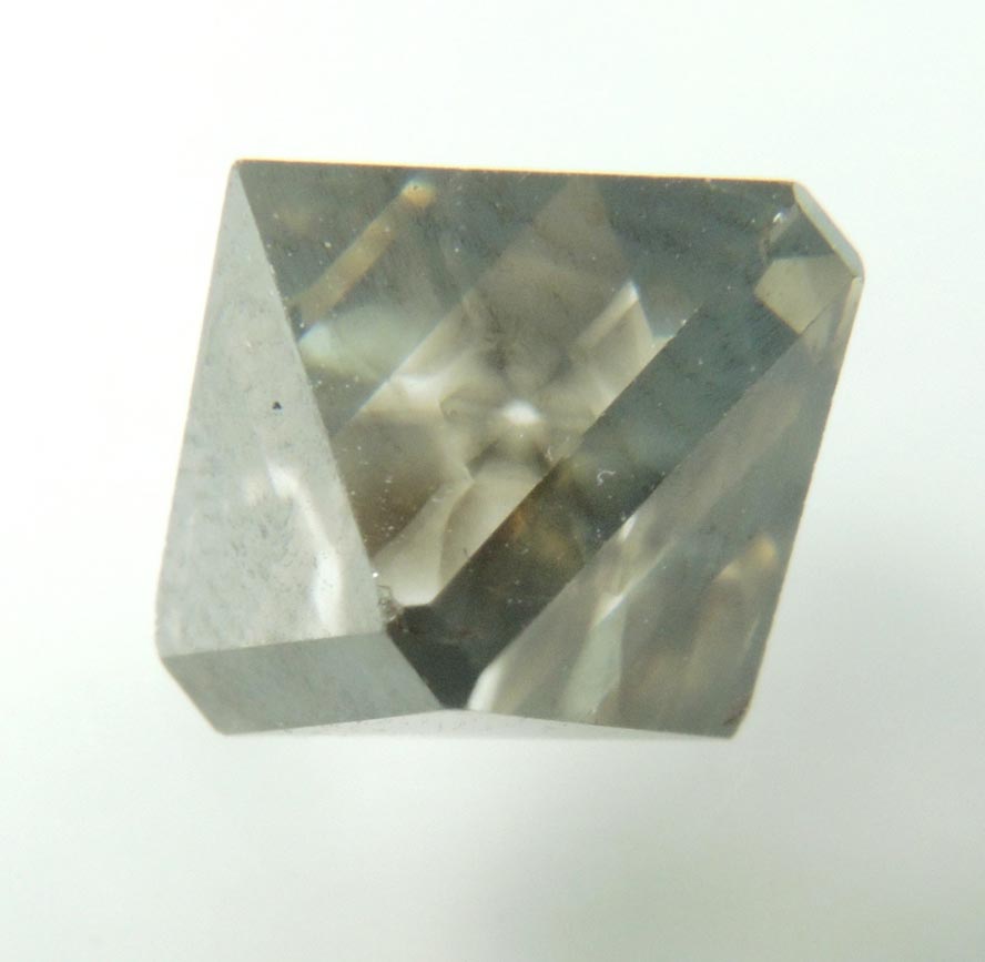 Diamond (3.11 carat sector-zoned octahedral brown polished diamond) from Murowa Mine, Mazvihwa, Zimbabwe