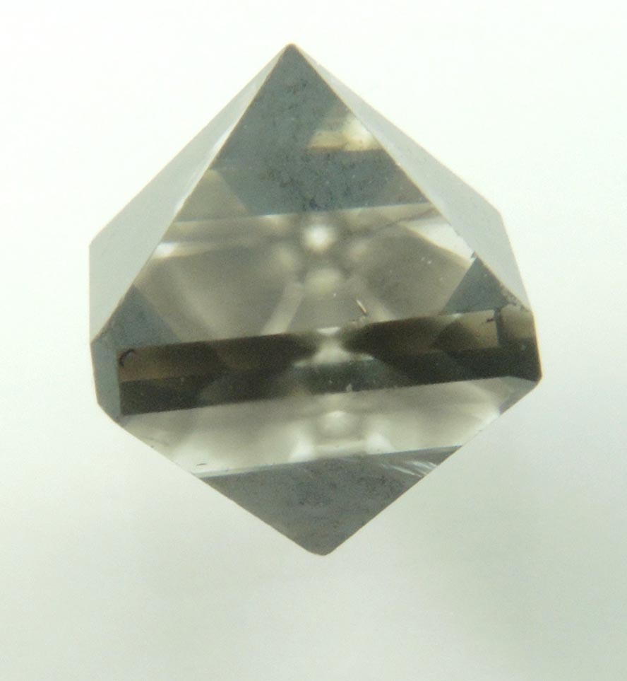 Diamond (3.11 carat sector-zoned octahedral brown polished diamond) from Murowa Mine, Mazvihwa, Zimbabwe