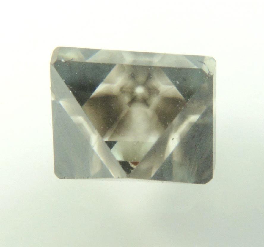 Diamond (3.11 carat sector-zoned octahedral brown polished diamond) from Murowa Mine, Mazvihwa, Zimbabwe