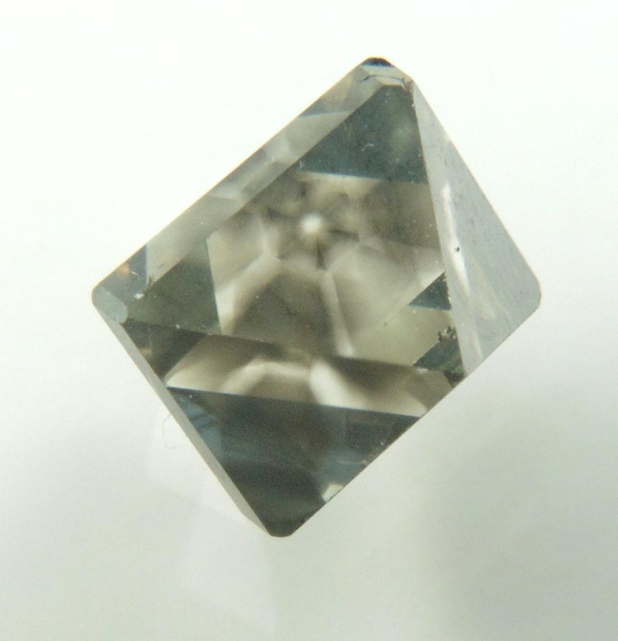 Diamond (3.11 carat sector-zoned octahedral brown polished diamond) from Murowa Mine, Mazvihwa, Zimbabwe