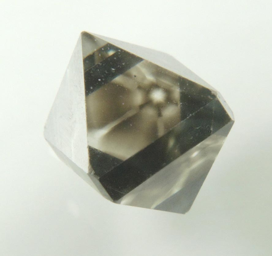 Diamond (3.11 carat sector-zoned octahedral brown polished diamond) from Murowa Mine, Mazvihwa, Zimbabwe