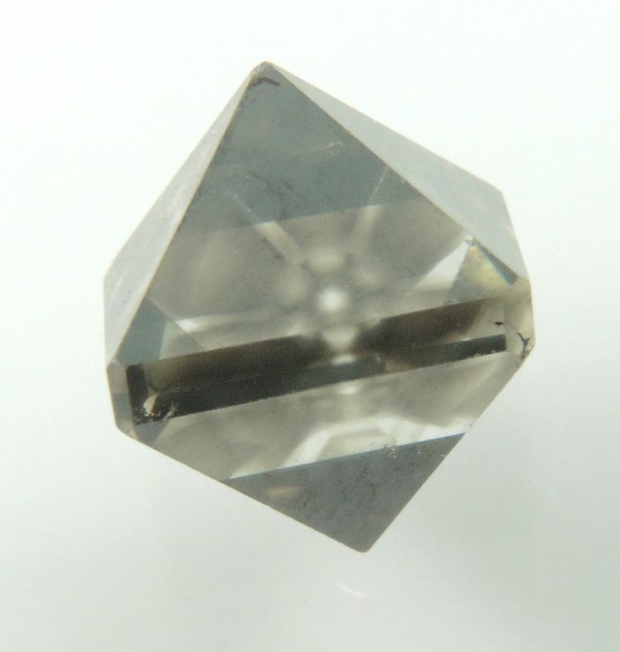 Diamond (3.11 carat sector-zoned octahedral brown polished diamond) from Murowa Mine, Mazvihwa, Zimbabwe