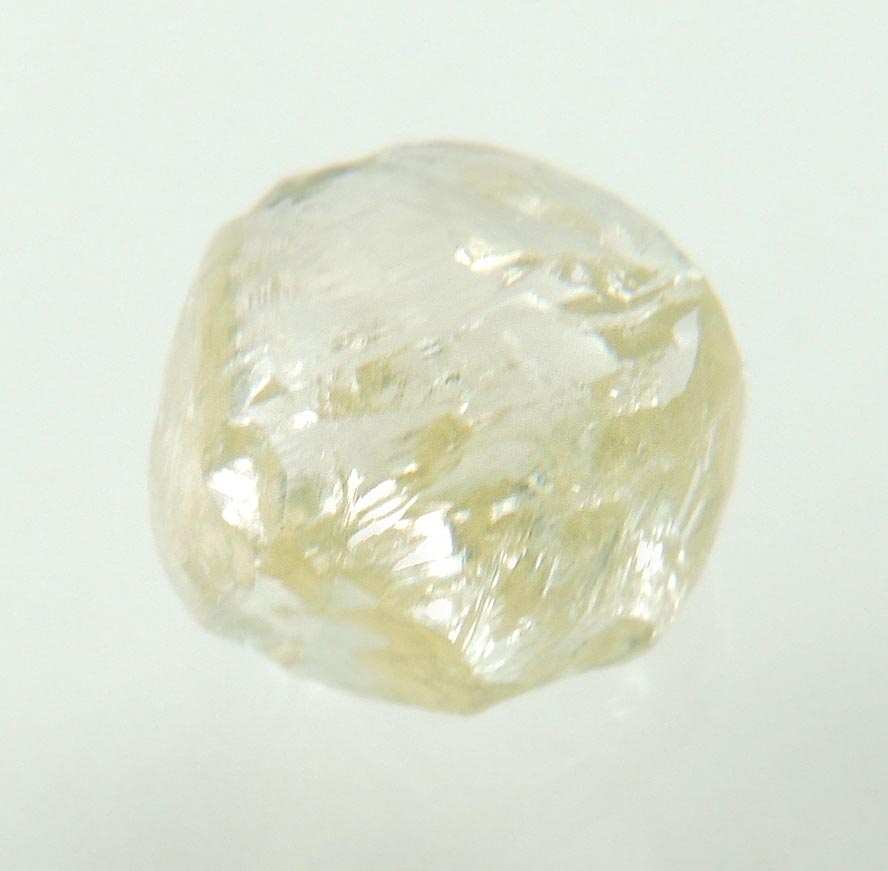 Diamond (1.67 carat cuttable yellow octahedral crystal) from Orapa Mine, south of the Makgadikgadi Pans, Botswana