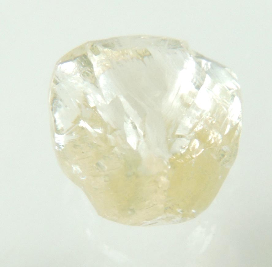 Diamond (1.67 carat cuttable yellow octahedral crystal) from Orapa Mine, south of the Makgadikgadi Pans, Botswana