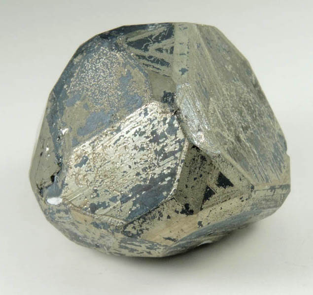 Pyrite with partial coating of Chalcocite from Milpillas Mine, Cuitaca, Sonora, Mexico