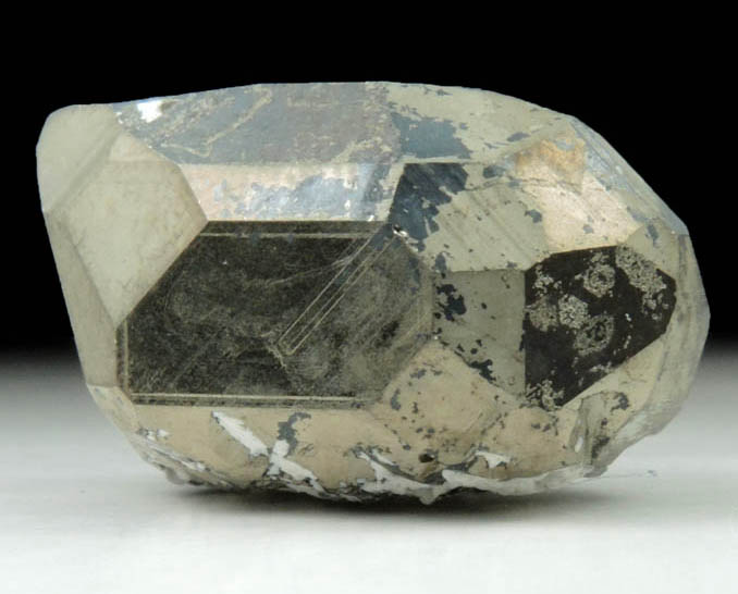 Pyrite with partial coating of Chalcocite from Milpillas Mine, Cuitaca, Sonora, Mexico