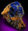 Azurite from Morenci Mine, 4750' Level, Lone Star Area, Clifton District, Greenlee County, Arizona