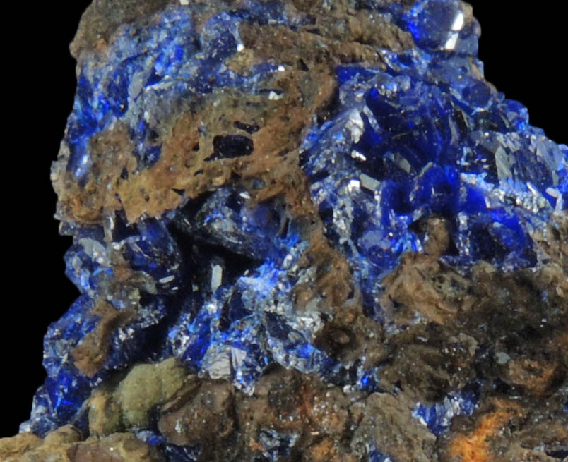 Azurite with minor Malachite from Morenci Mine, 4750' Level, Lone Star Area, Clifton District, Greenlee County, Arizona