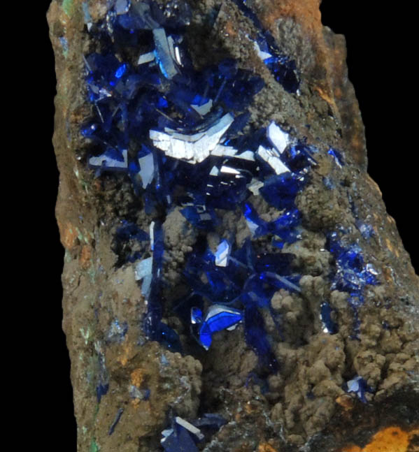 Azurite from Morenci Mine, 4750' Level, Lone Star Area, Clifton District, Greenlee County, Arizona