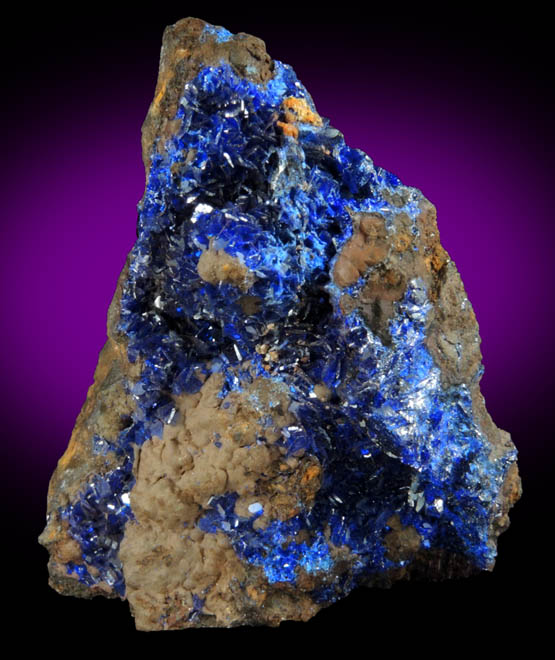 Azurite from Morenci Mine, 4750' Level, Lone Star Area, Clifton District, Greenlee County, Arizona