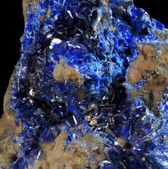 Azurite from Morenci Mine, 4750' Level, Lone Star Area, Clifton District, Greenlee County, Arizona