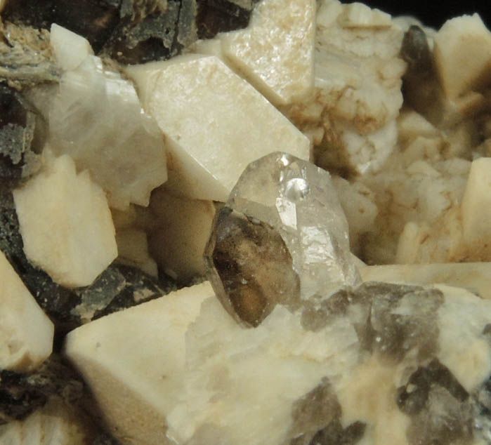 Topaz, Smoky Quartz, Microcline from Diamond Rocks, Hare's Gap, Mournes, County Down, Ireland