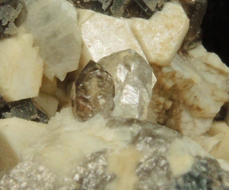 Topaz, Smoky Quartz, Microcline from Diamond Rocks, Hare's Gap, Mournes, County Down, Ireland