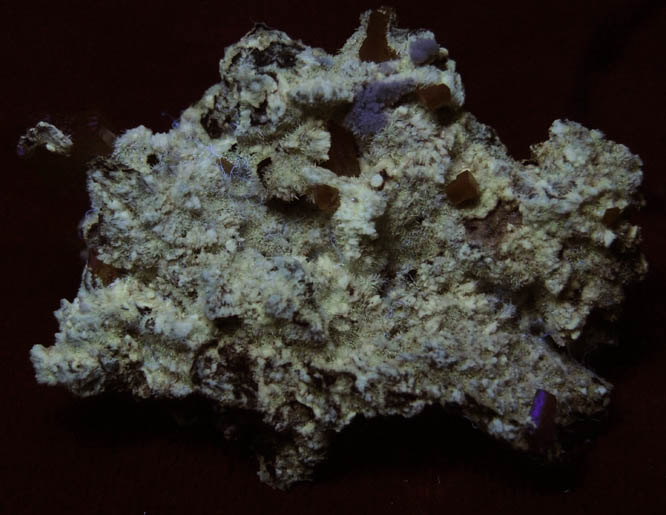 Hydrozincite and Wulfenite from Sierra de Los Lamentos, Chihuahua, Mexico