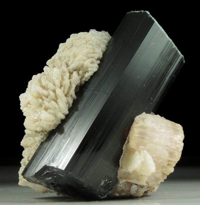 Fluorapatite, Schorl Tourmaline, Albite var. Cleavelandite from Bulochi, near Shengus, Skardu District, Gilgit-Baltistan, Pakistan