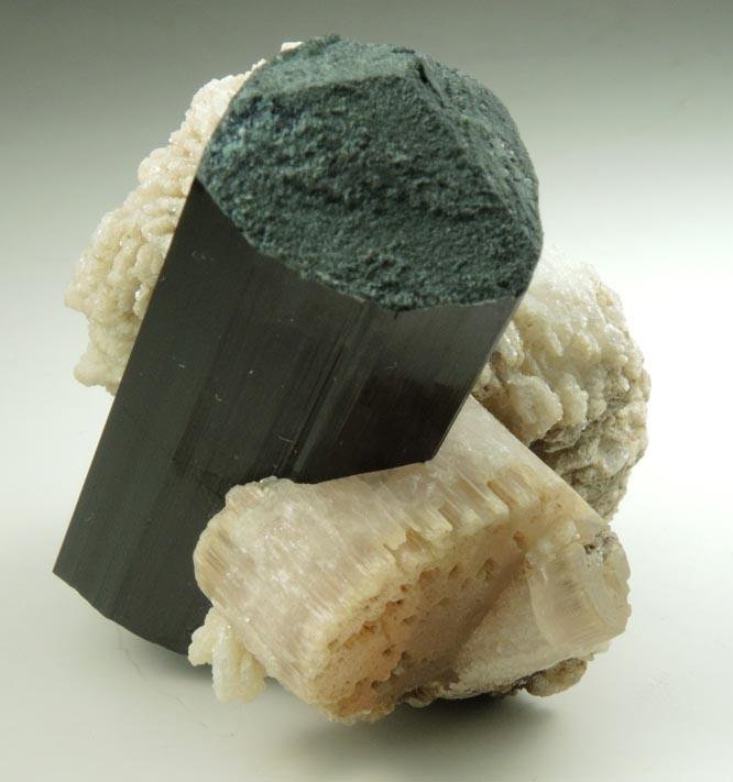 Fluorapatite, Schorl Tourmaline, Albite var. Cleavelandite from Bulochi, near Shengus, Skardu District, Gilgit-Baltistan, Pakistan