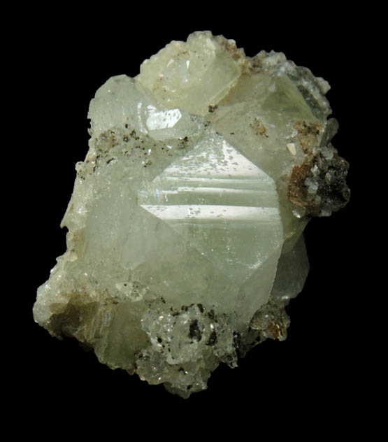 Apophyllite with Chamosite and Datolite from Millington Quarry, Bernards Township, Somerset County, New Jersey