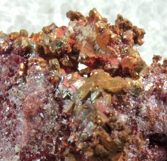 Cuprite and Native Copper from Ray Mine, Mineral Creek District, Pinal County, Arizona