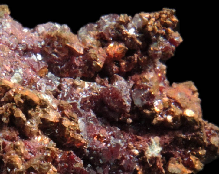 Cuprite and Native Copper from Ray Mine, Mineral Creek District, Pinal County, Arizona