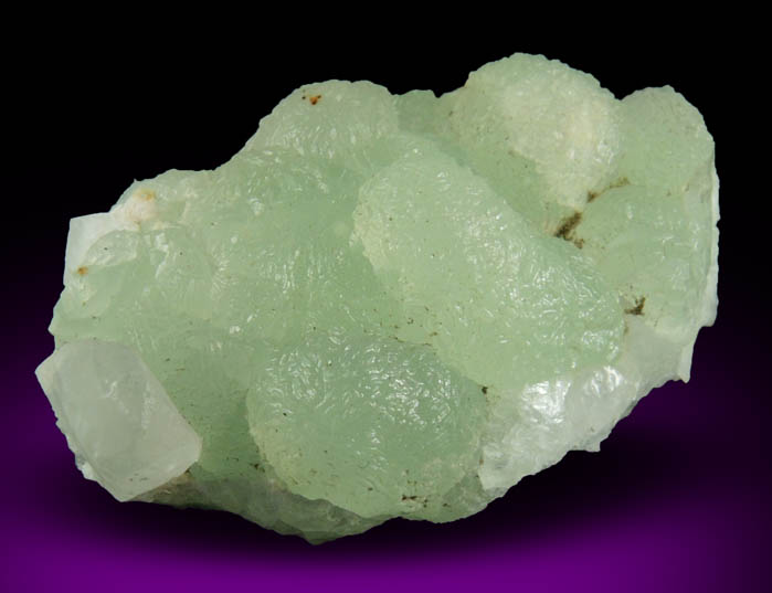 Prehnite on Calcite from O and G Industries Southbury Quarry, Southbury, New Haven County, Connecticut