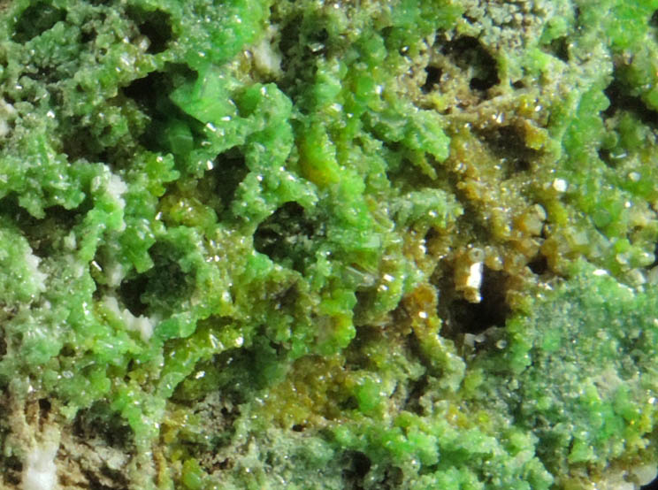 Pyromorphite from West Stayvoyage Vein, Wanlock Dod, Leadhills, Strathclyde, Scotland