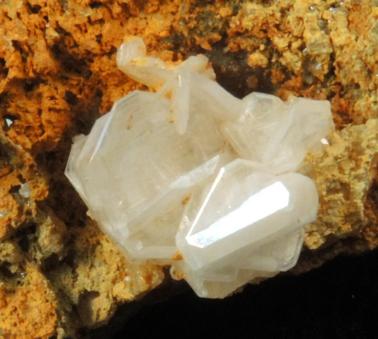 Cerussite (twinned crystals) from Grand Reef Mine, Aravaipa District, Graham County, Arizona