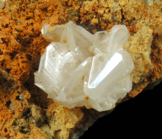 Cerussite (twinned crystals) from Grand Reef Mine, Aravaipa District, Graham County, Arizona