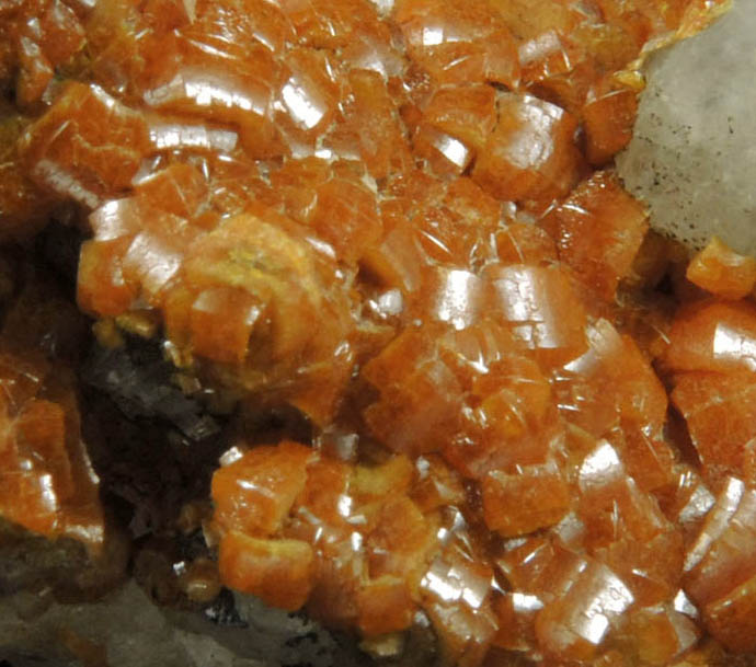 Mimetite var. Campylite from Drygill Mine, Caldbeck Fells, Cumberland, England