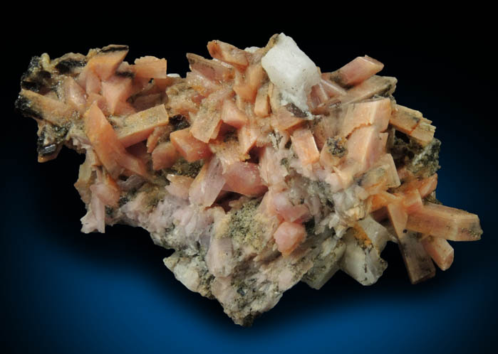 Inesite with Calcite from Hale Creek Mine, Trinity County, California