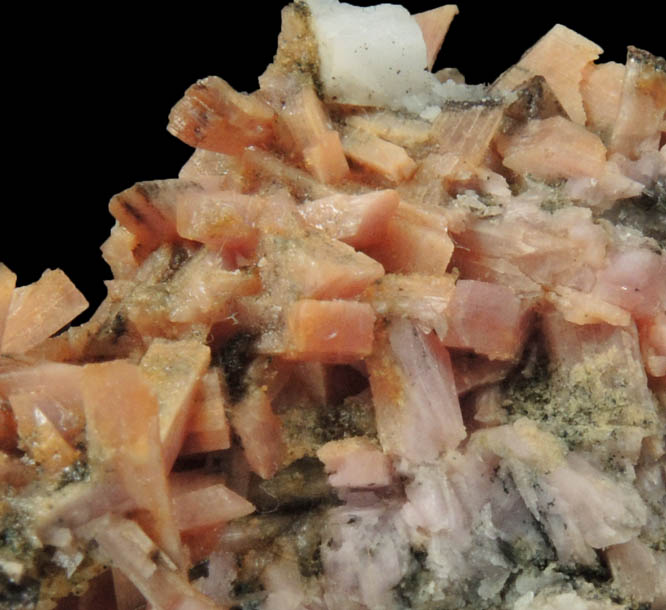 Inesite with Calcite from Hale Creek Mine, Trinity County, California