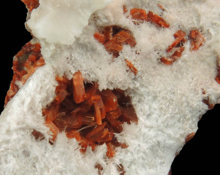 Mordenite on Heulandite from Tod Head Point, Buchan Grampian, Scotland