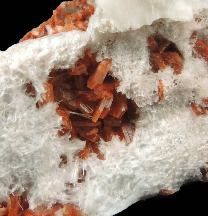 Mordenite on Heulandite from Tod Head Point, Buchan Grampian, Scotland