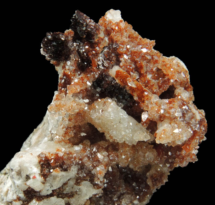 Hubeite with Apophyllite from Daye, Huangshi, Hubei, China (Type Locality for Hubeite)