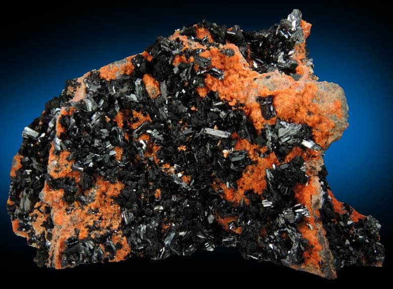 Gaudefroyite on Andradite Garnet from Wessels Mine, Kalahari Manganese Field, Northern Cape Province, South Africa