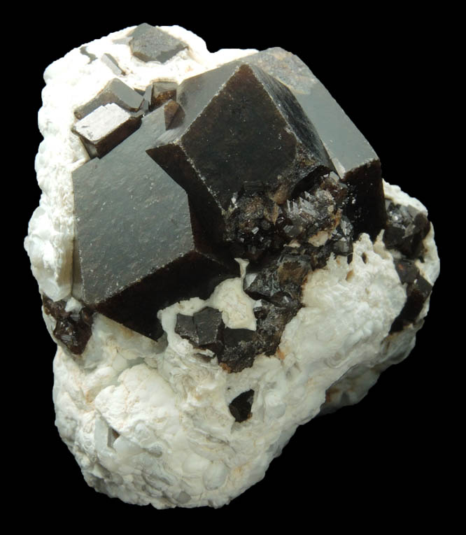 Andradite-Grossular Garnet in Quartz var. Chalcedony from Trantimou, Kayes Region, Mali