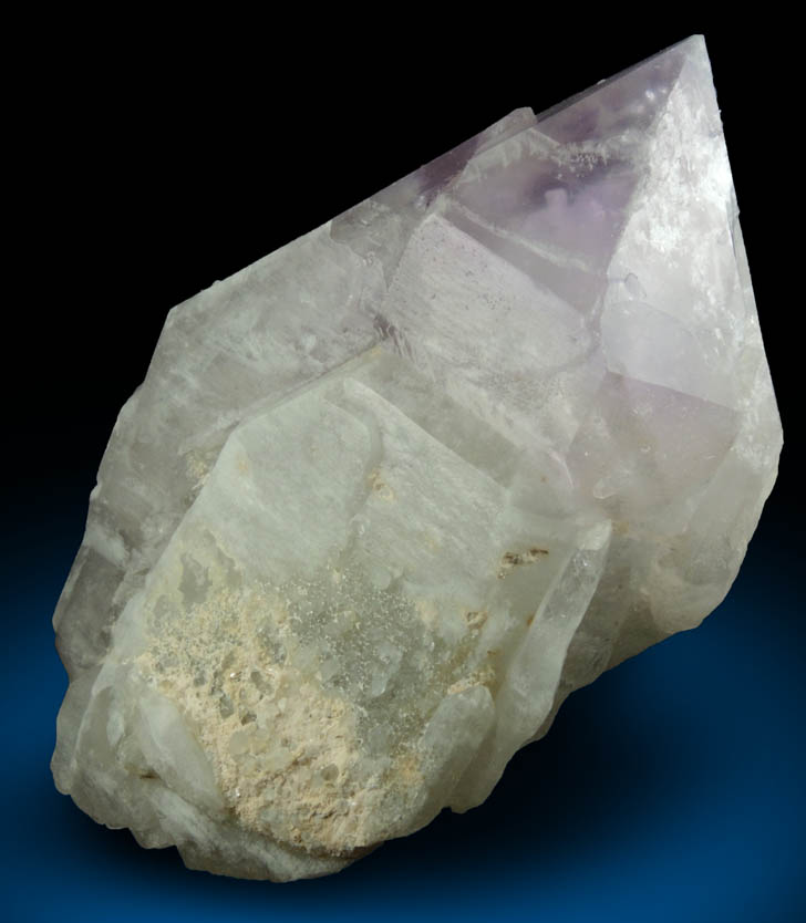 Quartz var. Amethyst over Milky Quartz from Deer Hill, Stow, Oxford County, Maine