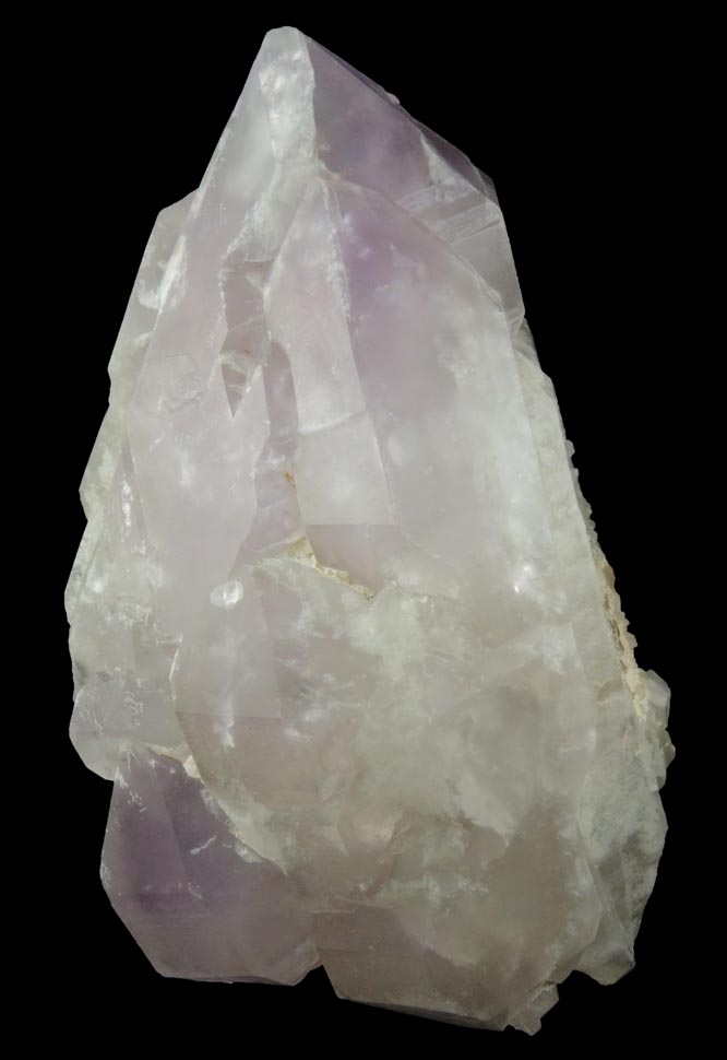 Quartz var. Amethyst over Milky Quartz from Deer Hill, Stow, Oxford County, Maine