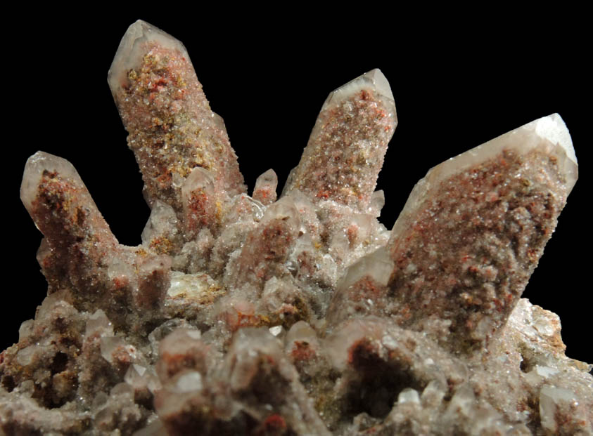 Quartz with Hematite phantom-growth zones from Orange River, Namakwa, Northern Cape Province, South Africa