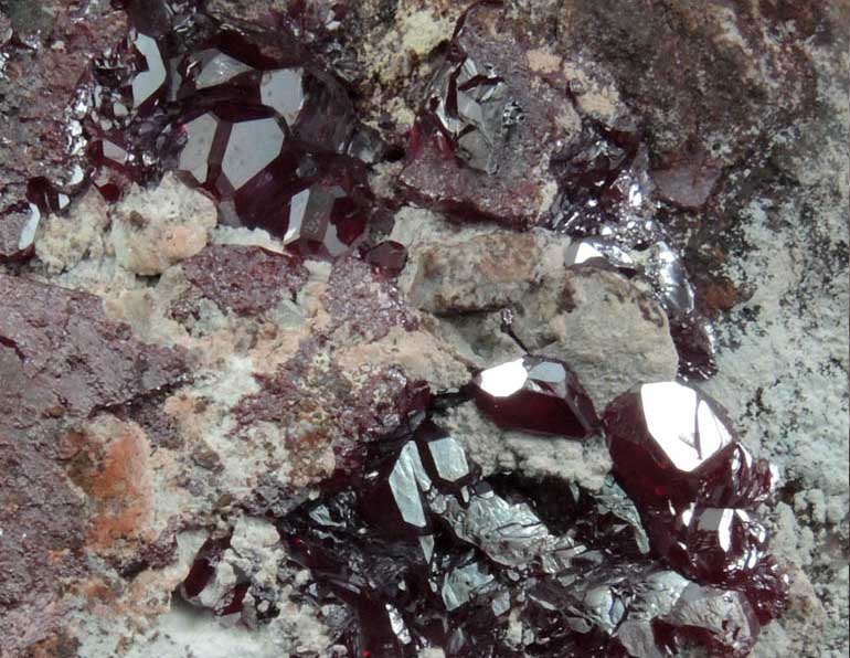 Cuprite from Milpillas Mine, Cuitaca, Sonora, Mexico