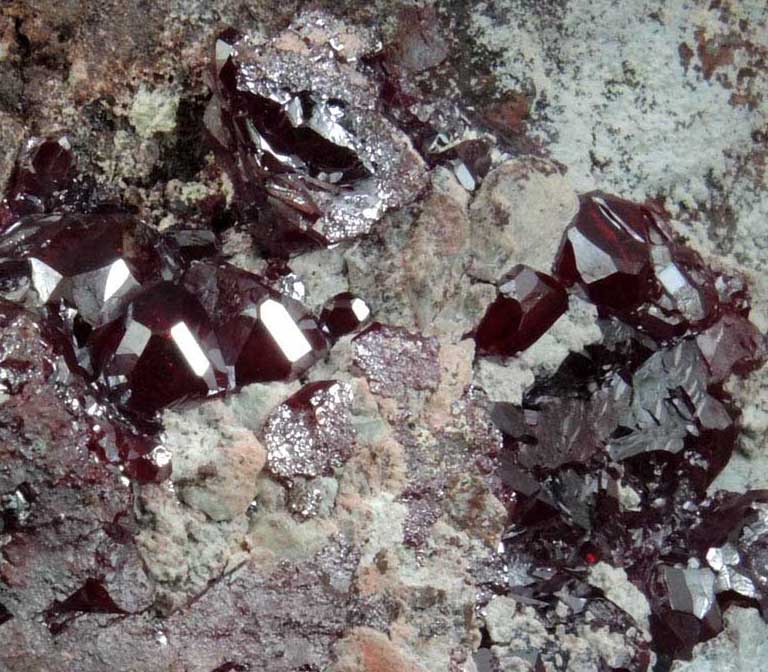 Cuprite from Milpillas Mine, Cuitaca, Sonora, Mexico