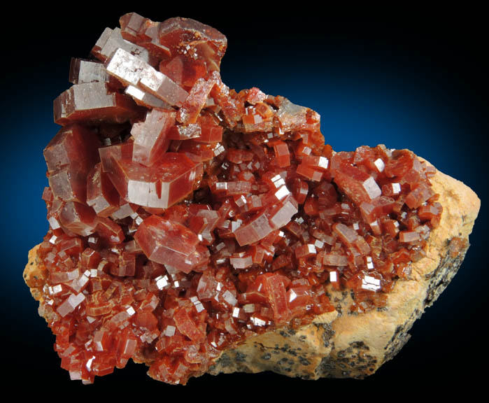 Vanadinite from Mibladen, Haute Moulouya Basin, Zeida-Aouli-Mibladen belt, Midelt Province, Morocco