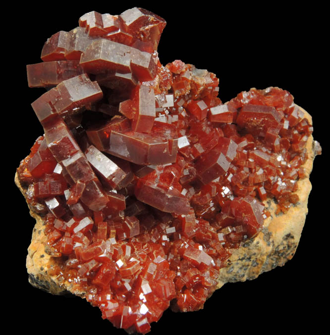 Vanadinite from Mibladen, Haute Moulouya Basin, Zeida-Aouli-Mibladen belt, Midelt Province, Morocco