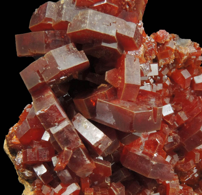 Vanadinite from Mibladen, Haute Moulouya Basin, Zeida-Aouli-Mibladen belt, Midelt Province, Morocco