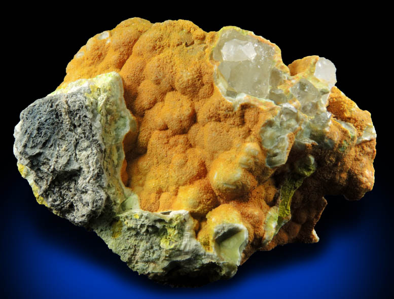 Vanadinite, Phosphohedyphane, Quartz from Cove Vein, Whytes Cleuch, Wanlockhead, Dumfriesshire, Scotland