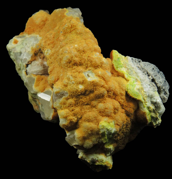 Vanadinite, Phosphohedyphane, Quartz from Cove Vein, Whytes Cleuch, Wanlockhead, Dumfriesshire, Scotland