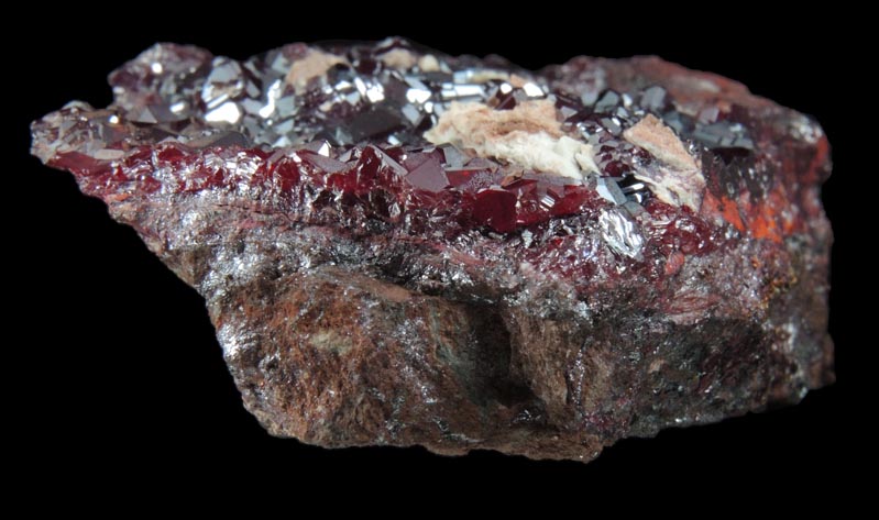 Cuprite with Native Copper from Milpillas Mine, Cuitaca, Sonora, Mexico