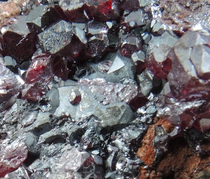 Cuprite with Native Copper from Milpillas Mine, Cuitaca, Sonora, Mexico