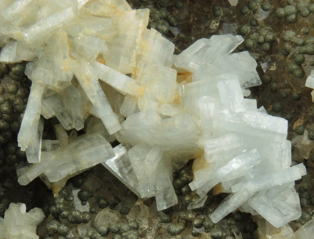 Barite over Pyrite, Dolomite, Fluorite from Moscona Mine, Solis, Villabona District, Asturias, Spain